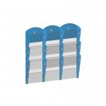 Nástenné plastové zásobníky na prospekty - 3x3 A5