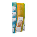 Nástenné plastové zásobníky na prospekty, 4x A4  - zobraziť veľký náhľad