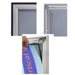 Plagátové klip rámy s čiernym rámikom, formát 500x700 mm, vodeodolné   - zobraziť veľký náhľad