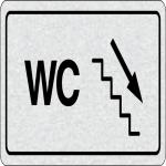 WC doprava po schodoch dole